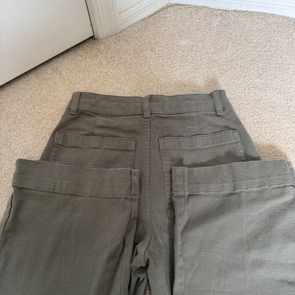 Everlane The Utility Wide-Leg Pant  (2, Kalamata) - Picture 6 of 8